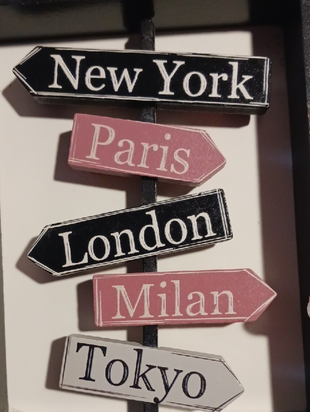 Ashland Black Framed Cities 🗽New York Paris London Milan Tokyo Plaque - Picture 5 of 5